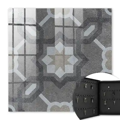 Decorative key box Geometric elegance with symmetry