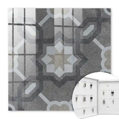 Decorative key box Geometric elegance with symmetry