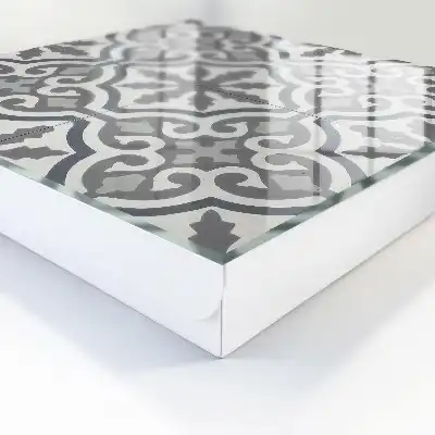 Key box for home Geometric pattern in gray colors