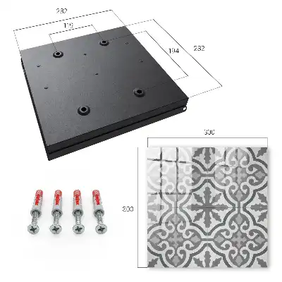 Key box for home Geometric pattern in gray colors