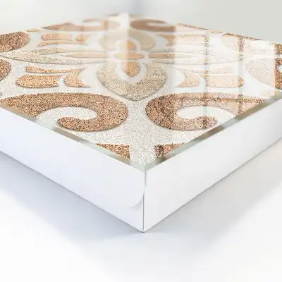 Decorative key box Beige elegance of beige brown