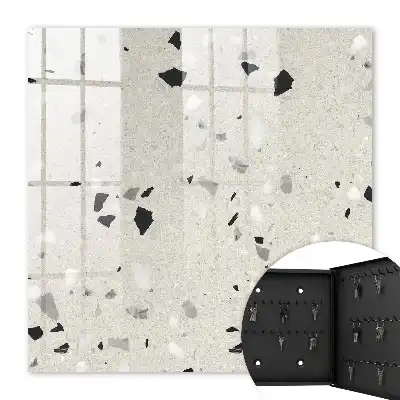 Key cabinet Gray pattern with geometric shapes