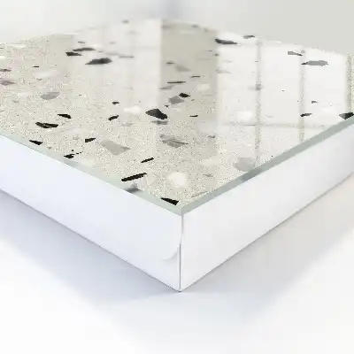 Key cabinet Gray pattern with geometric shapes