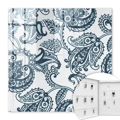 Wall mounted key box Elegant ornamental composition