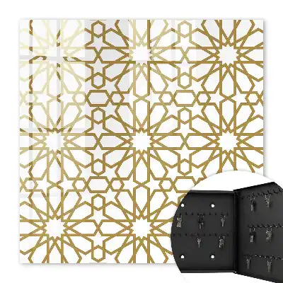 Wall mounted key cabinet Geometric pattern in a harmonious arrangement