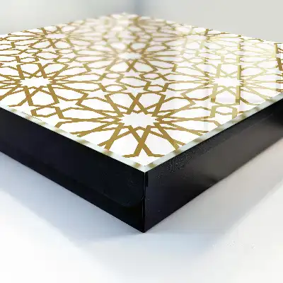 Wall mounted key cabinet Geometric pattern in a harmonious arrangement