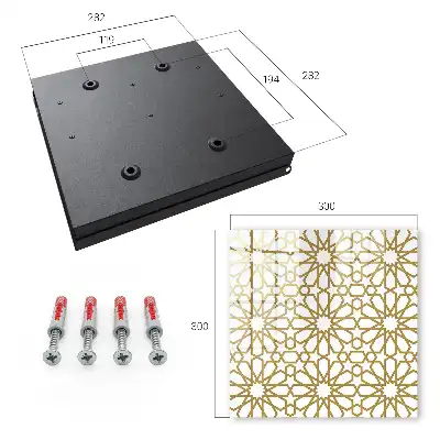 Wall mounted key cabinet Geometric pattern in a harmonious arrangement
