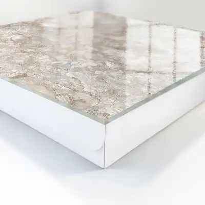 Key cabinet The marble structure is in a beige tone
