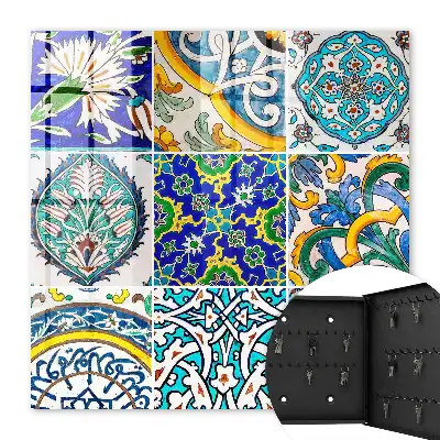 Decorative key box Colorful patterns of detail symmetry