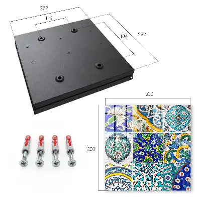 Decorative key box Colorful patterns of detail symmetry