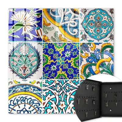 Decorative key box Colorful patterns of detail symmetry