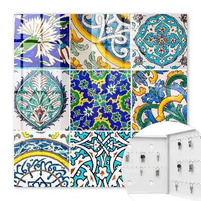Decorative key box Colorful patterns of detail symmetry