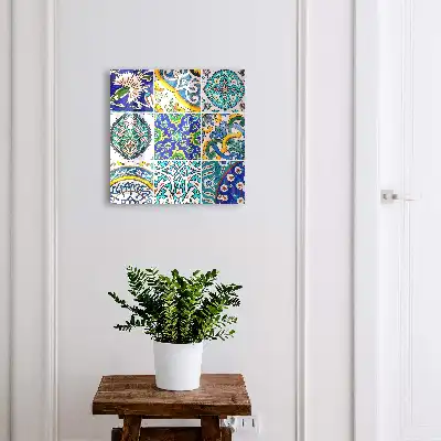 Decorative key box Colorful patterns of detail symmetry