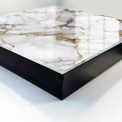 Wall mounted key cabinet Elegance marble with veins