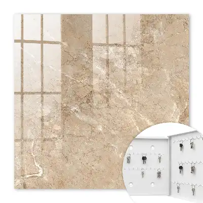 Wall mounted key box Marble pattern with lines
