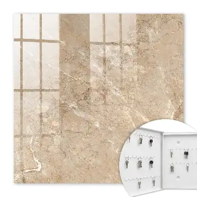 Wall mounted key box Marble pattern with lines