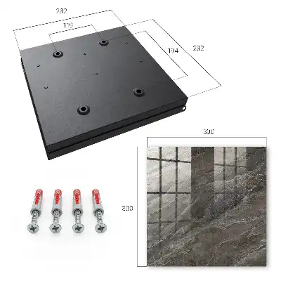 Key box for home Marble texture in shades of gray