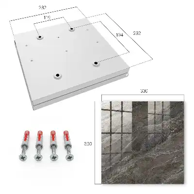 Key box for home Marble texture in shades of gray