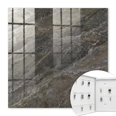Key box for home Marble texture in shades of gray