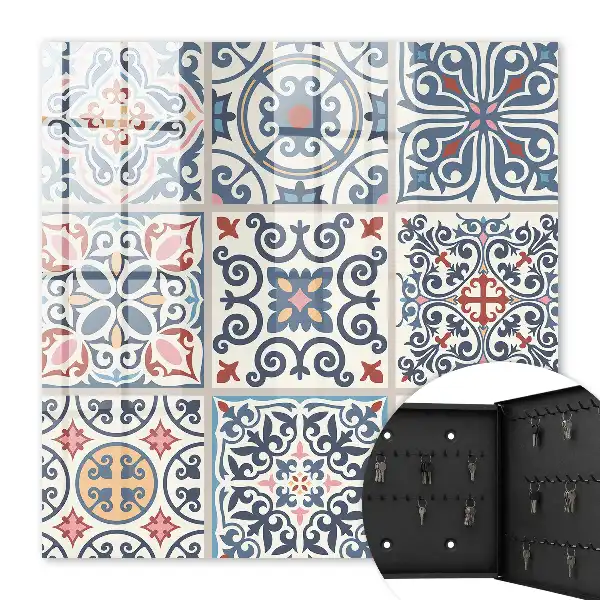 Decorative key box Mosaic patterns rich in details