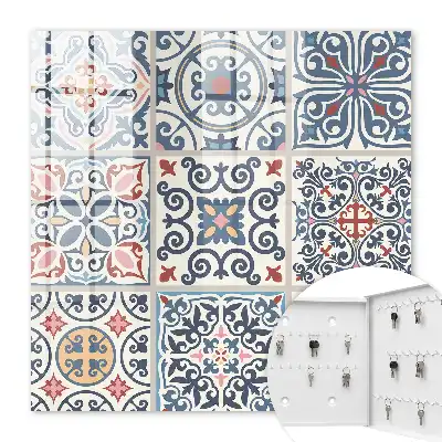 Decorative key box Mosaic patterns rich in details