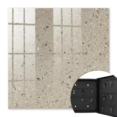 Wall mounted key cabinet Pebble texture without patterns