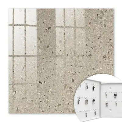 Wall mounted key cabinet Pebble texture without patterns
