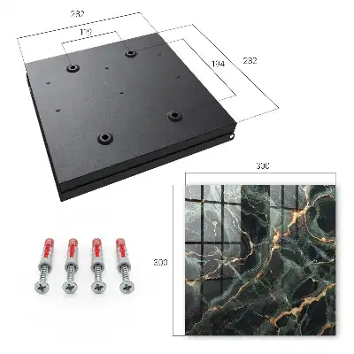 Decorative key box Marble elegance with dynamic lines