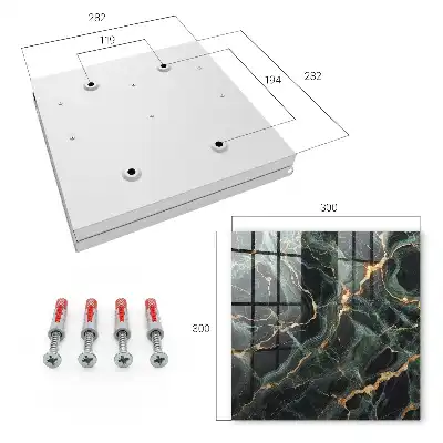 Decorative key box Marble elegance with dynamic lines