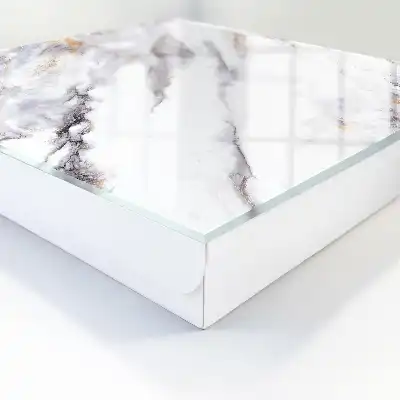Wall mounted key box Marble elegance with a touch of luxury