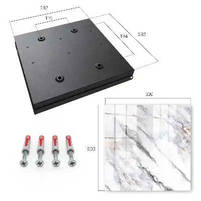 Wall mounted key box Marble elegance with a touch of luxury