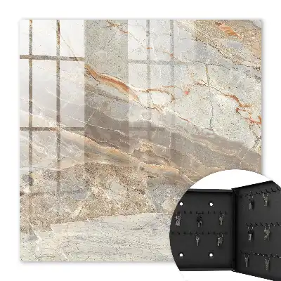 Decorative key box Elegant marble effect