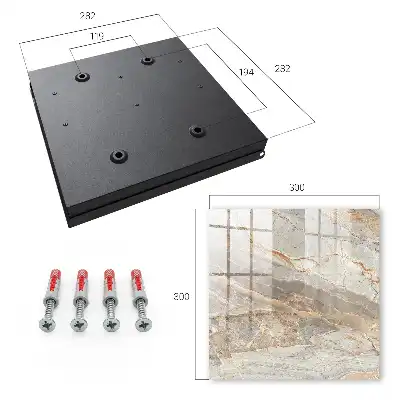 Decorative key box Elegant marble effect