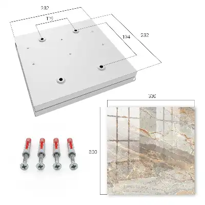 Decorative key box Elegant marble effect