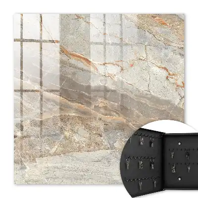 Decorative key box Elegant marble effect