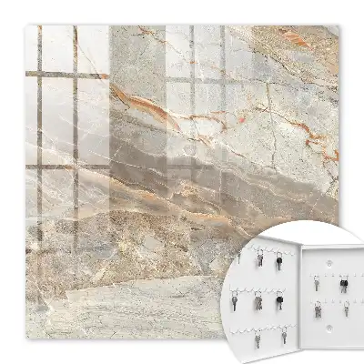 Decorative key box Elegant marble effect