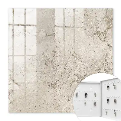 Wall mounted key cabinet Beige texture natural structure