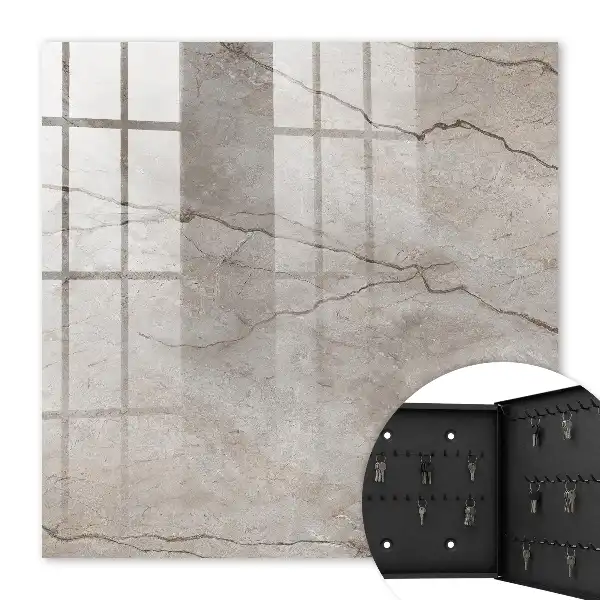 Key cabinet Stylish stone in warm shades