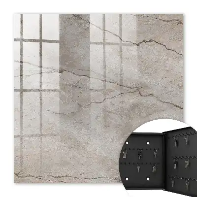 Key cabinet Stylish stone in warm shades