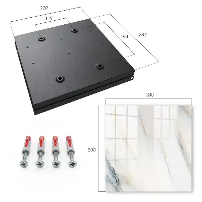 Key box for home Beige gray marble effect