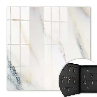 Key box for home Beige gray marble effect