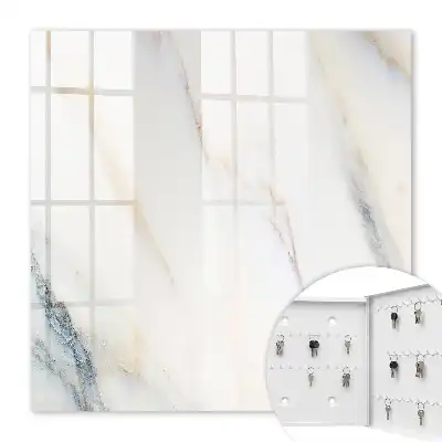 Key box for home Beige gray marble effect