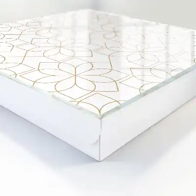 Decorative key box Light floral pattern in the background