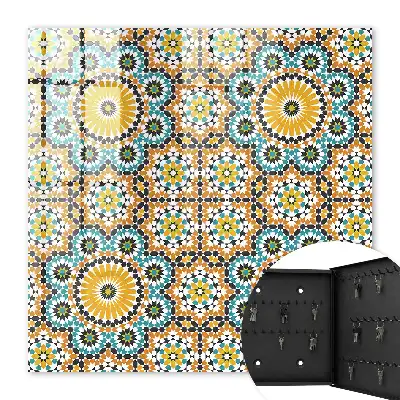 Key cabinet Geometric mosaic with patterns