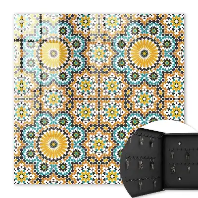 Key cabinet Geometric mosaic with patterns