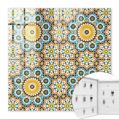 Key cabinet Geometric mosaic with patterns