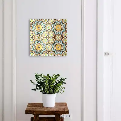 Key cabinet Geometric mosaic with patterns