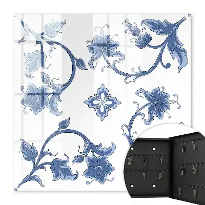 Wall mounted key box Graceful floral patterns