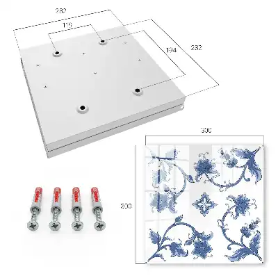 Wall mounted key box Graceful floral patterns