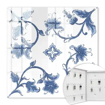 Wall mounted key box Graceful floral patterns